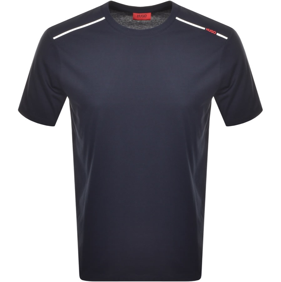 Alternative Image for ProductHUGO Dyrtid Crew Neck Short Sleeve T Shirt Navy1